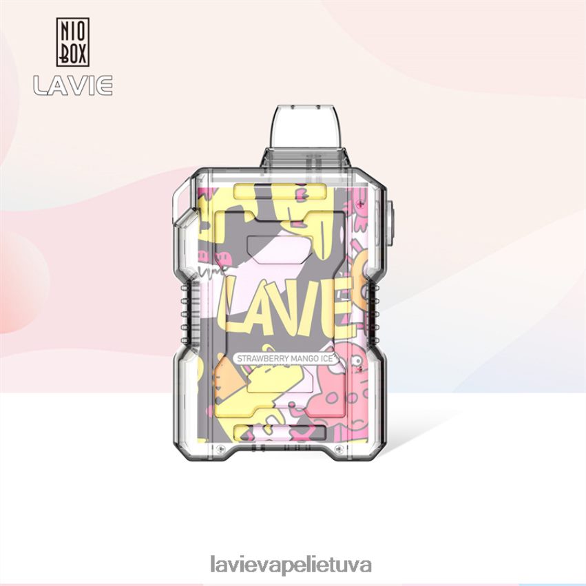 N226RV190 Lavie Vape Kaina | braškių mangų ledukai LAVIE NIO BOX 9000 išpūtimų